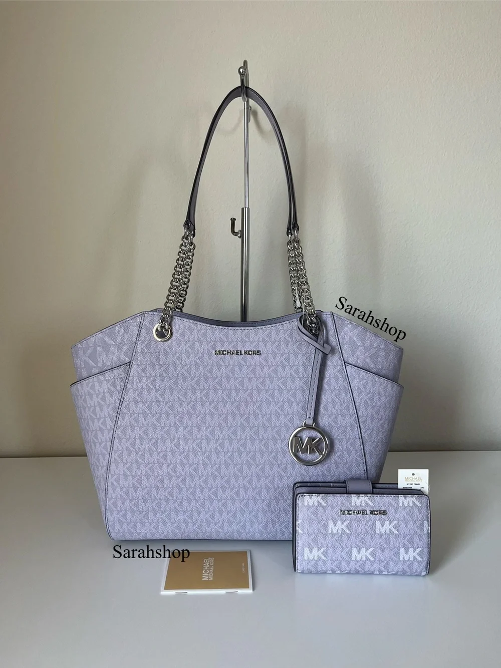 🌼Michael Kors Jet Set Travel Large Chain Shoulder Tote Set